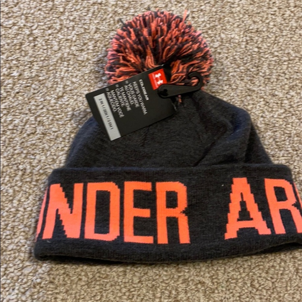 Grey Under Armour Winter Hat